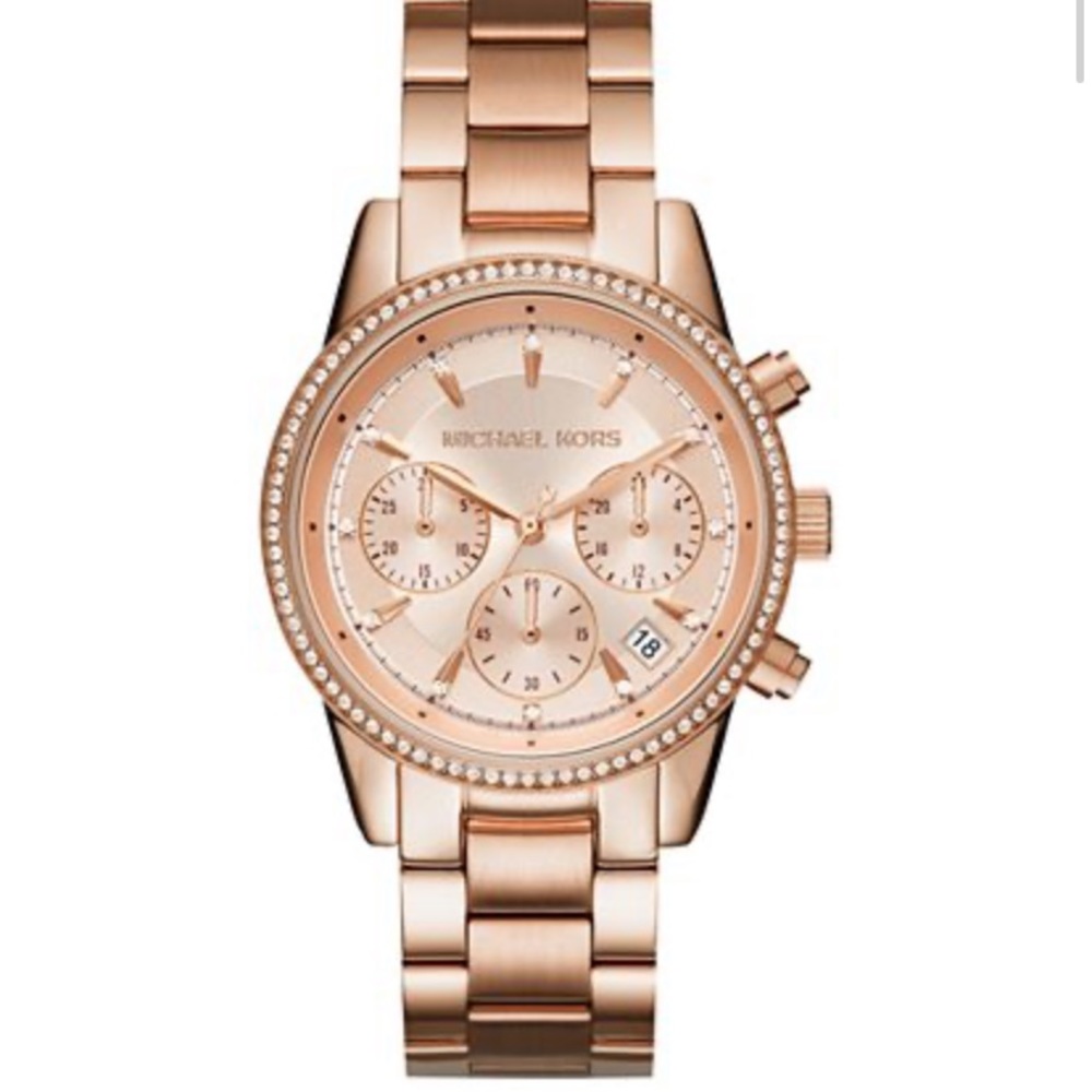 Michael Kors chronograph ritz stainless steel